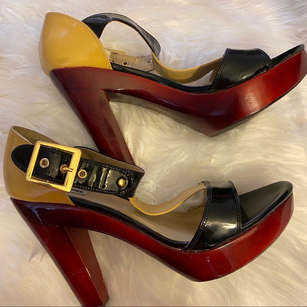 Steve Madden Multicolored Platform Heels Size 11